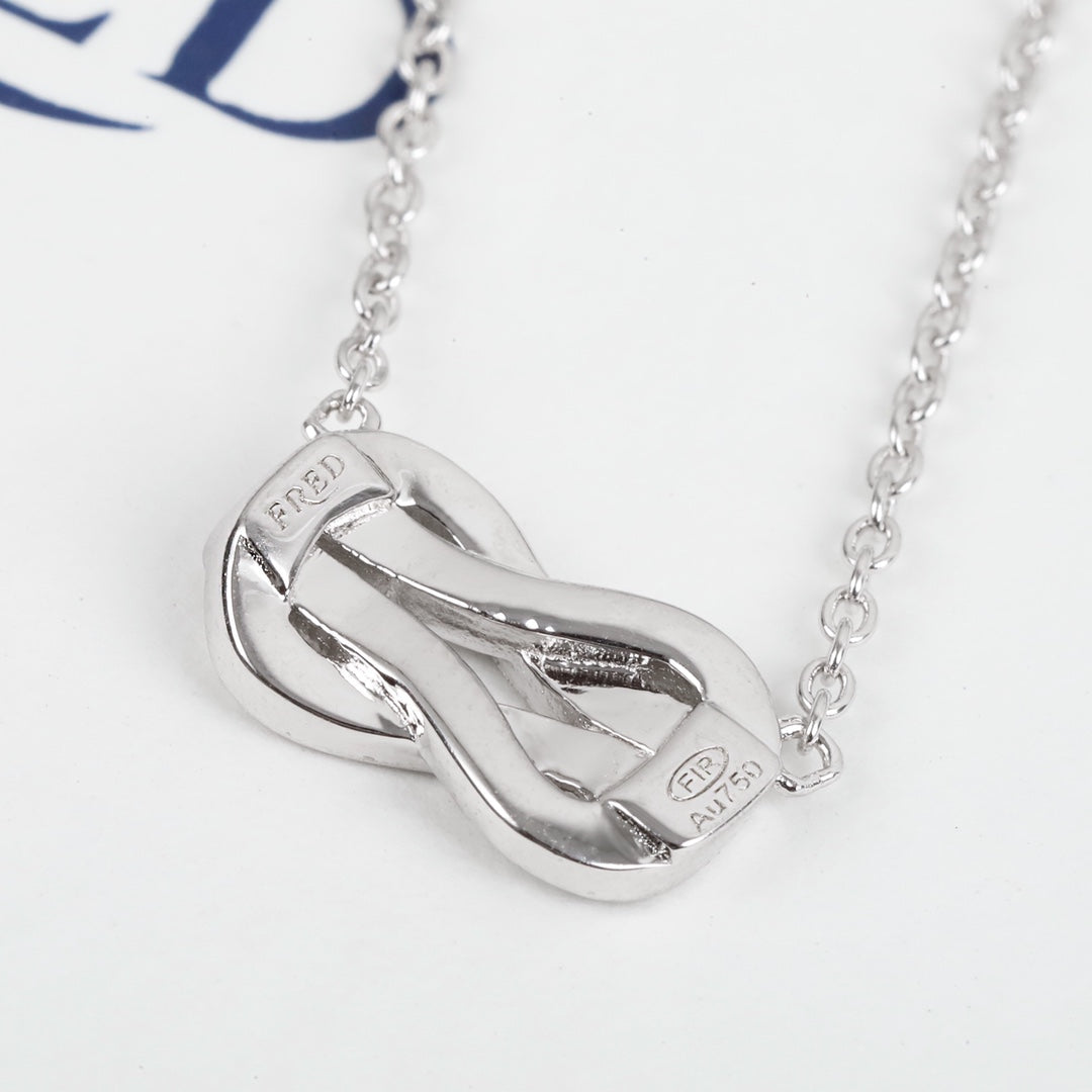 Signature Emblem Crystal-Accent Pendant Necklace – Design 004 side detail