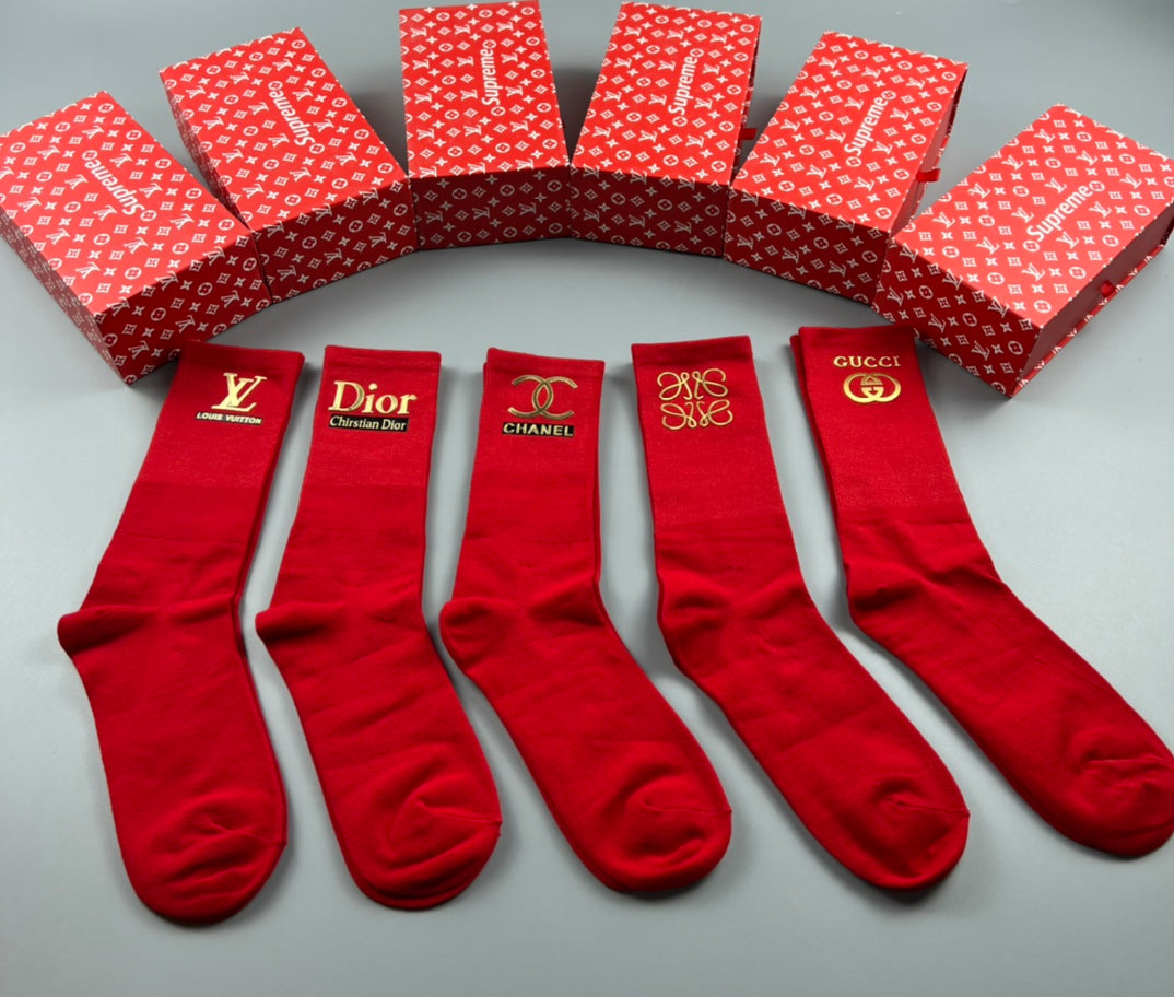 Cotton Crew Socks - 5-Pair Pack