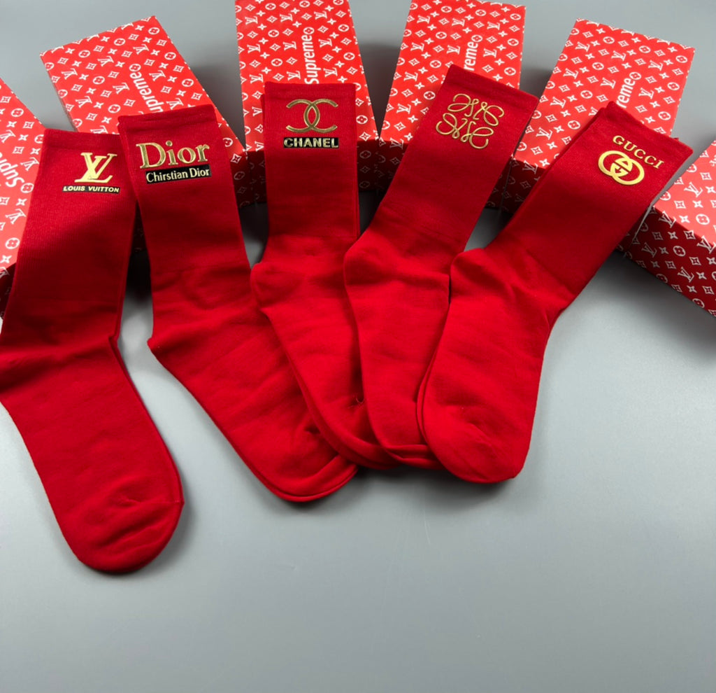 Cotton Crew Socks - 5-Pair Pack