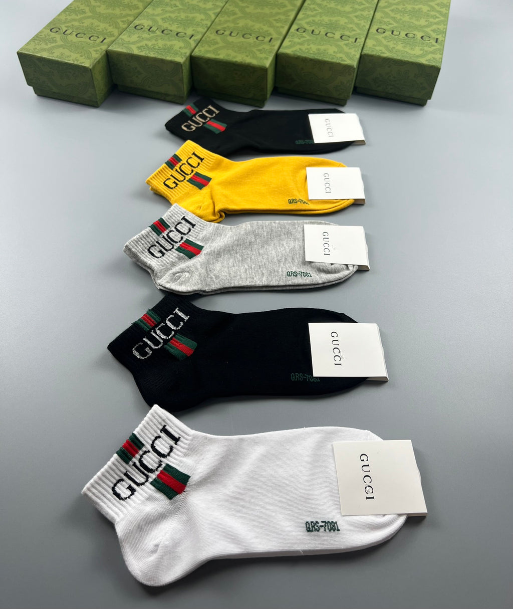 Gucci Cotton Socks – 5-Pair Pack