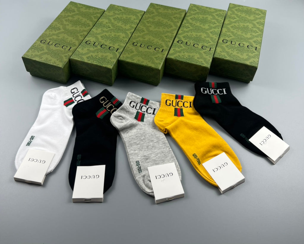 Gucci Cotton Socks – 5-Pair Pack