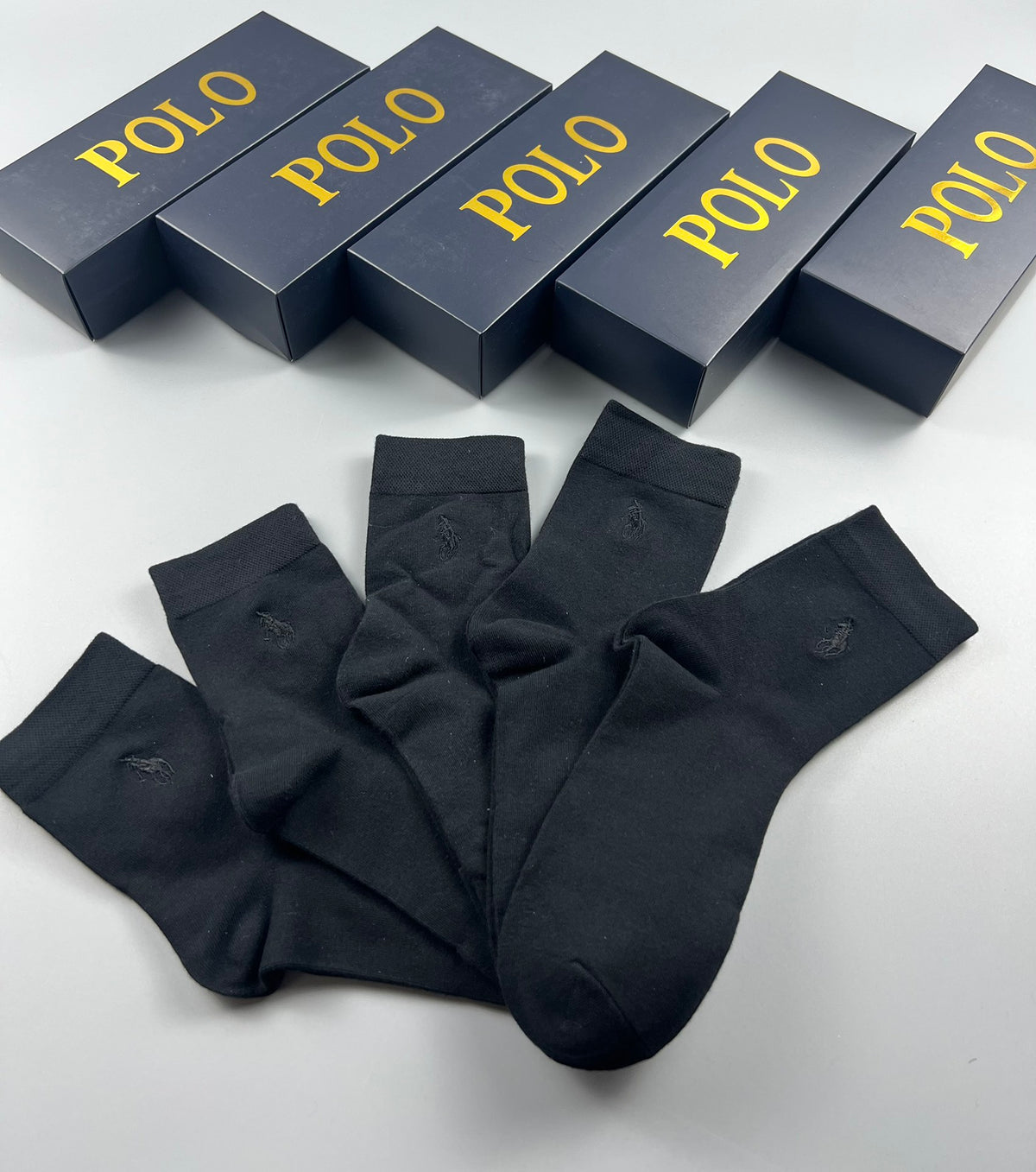 Polo Ralph Lauren Small Polo-Player Details Crew Socks - 5-Pair Set