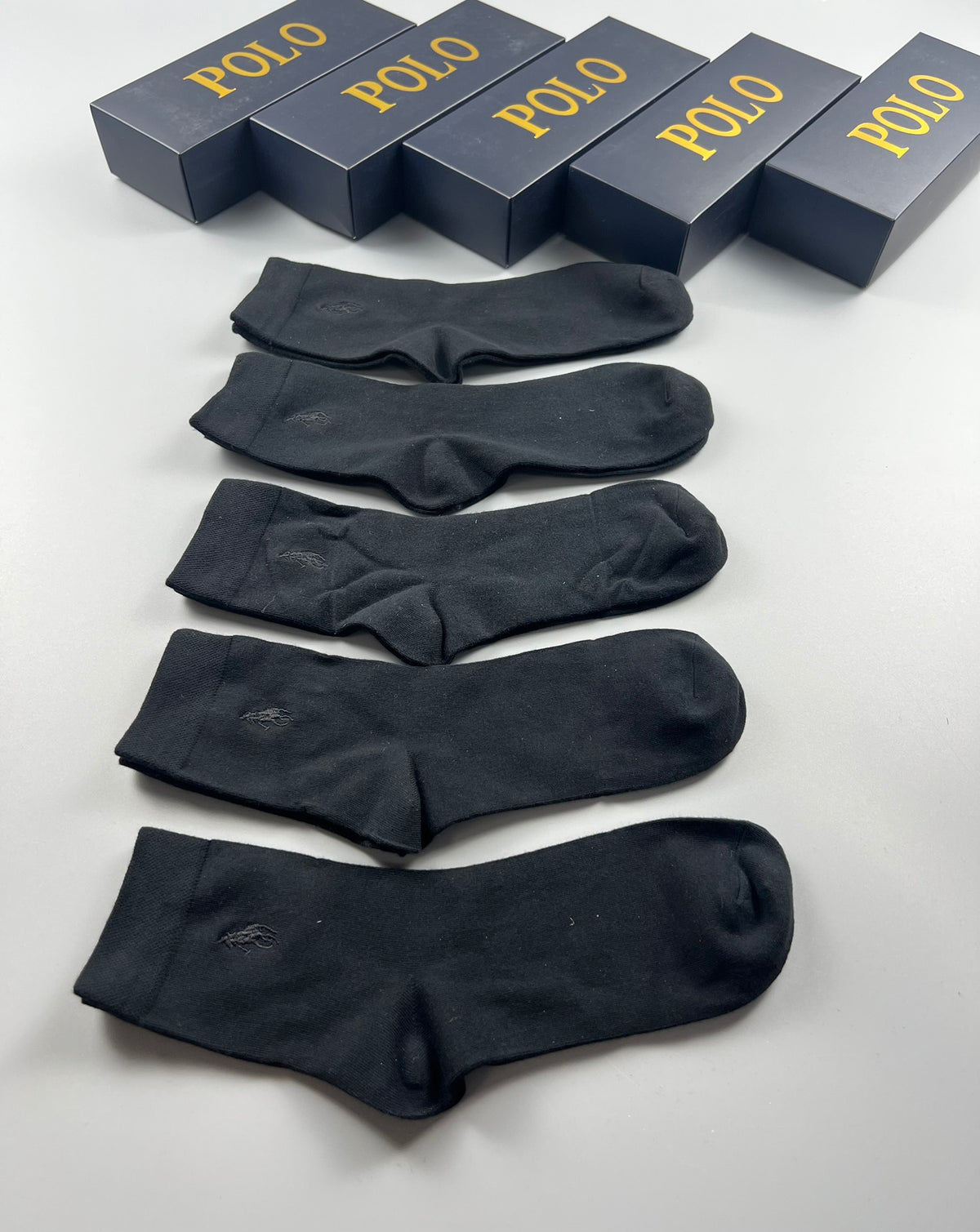 Polo Ralph Lauren Small Polo-Player Details Crew Socks - 5-Pair Set