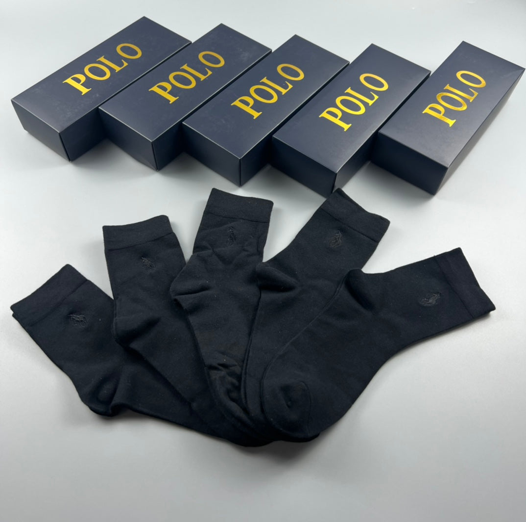 Polo Ralph Lauren Small Polo-Player Details Crew Socks - 5-Pair Set