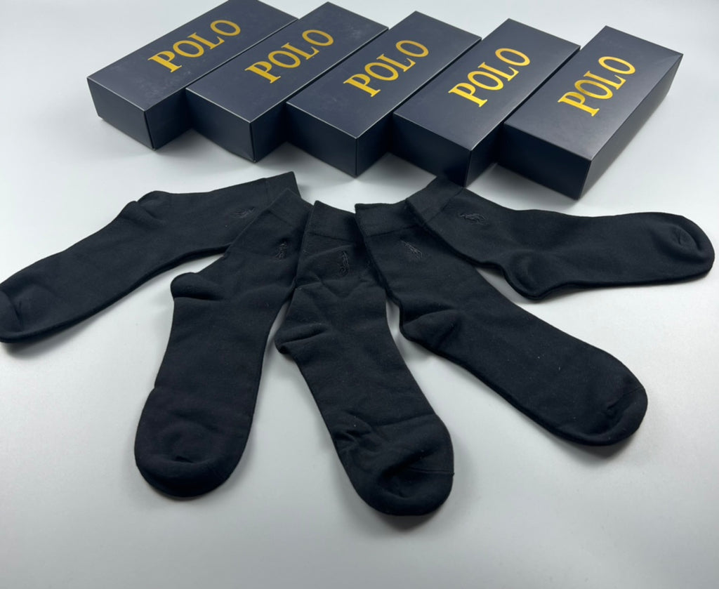Polo Ralph Lauren Small Polo-Player Details Crew Socks - 5-Pair Set