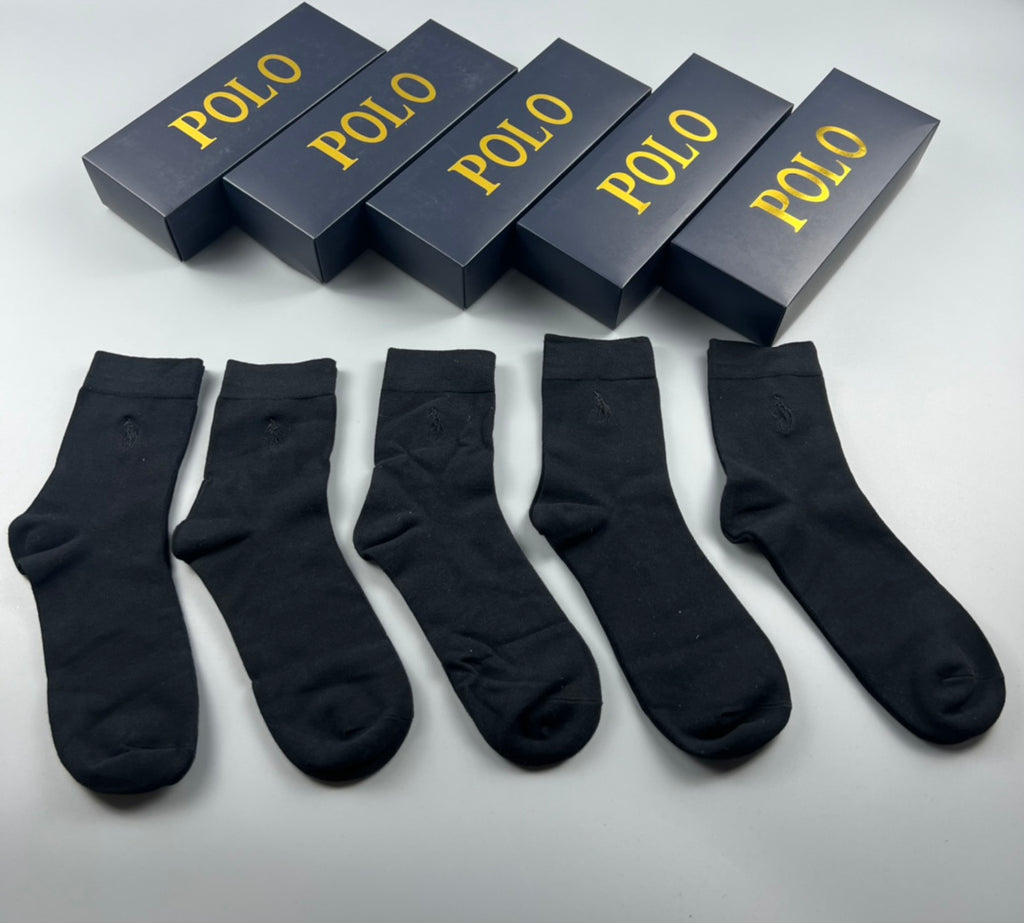 Polo Ralph Lauren Small Polo-Player Details Crew Socks - 5-Pair Set