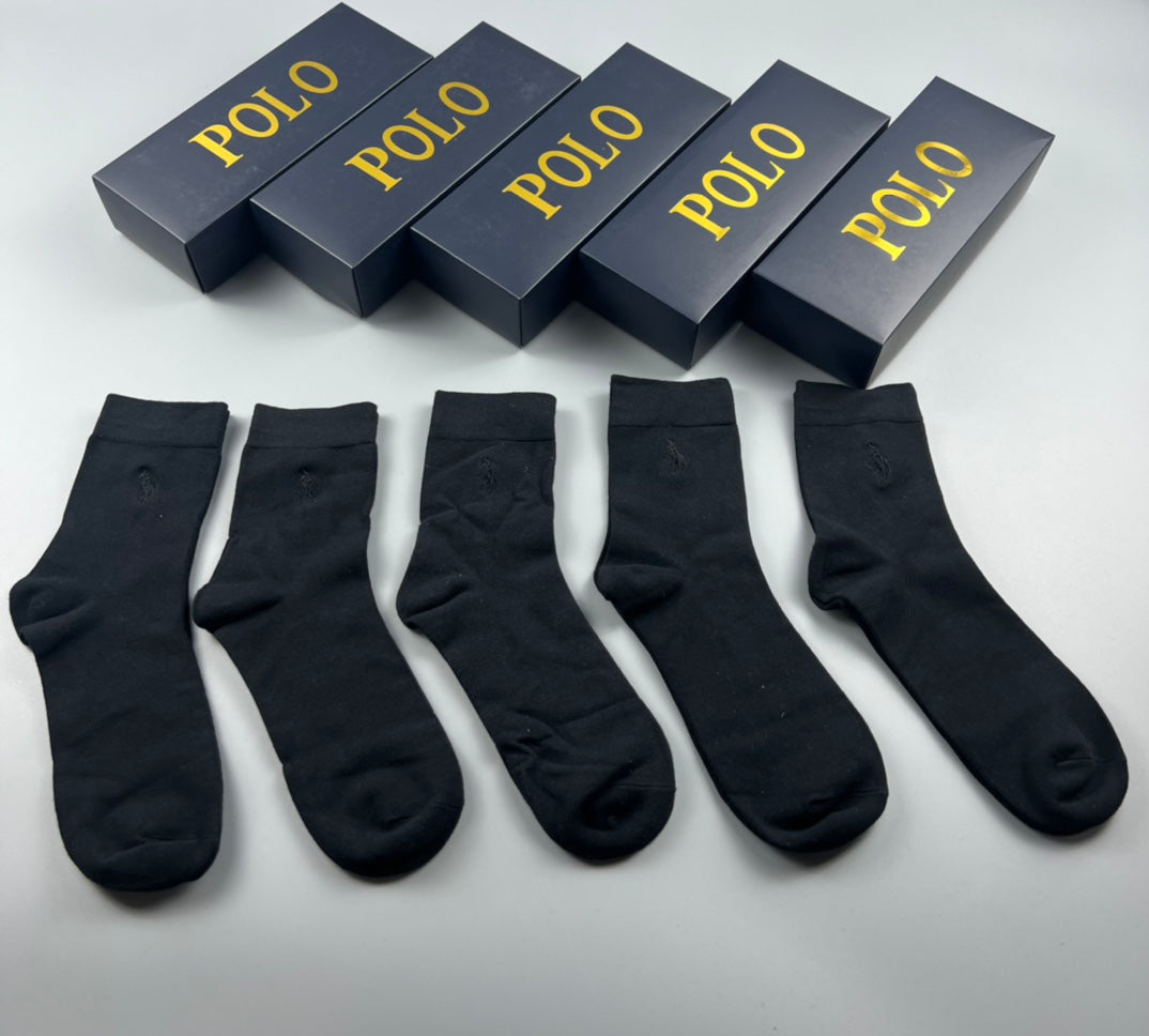 Polo Ralph Lauren Small Polo-Player Details Crew Socks - 5-Pair Set
