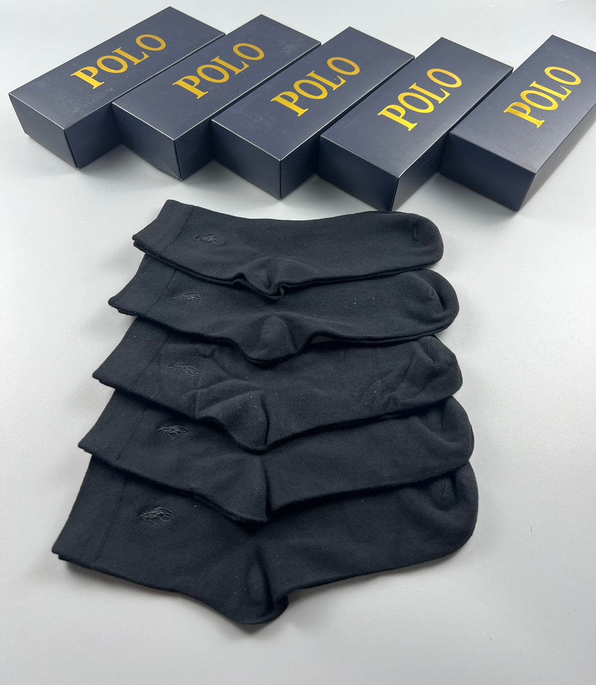 Polo Ralph Lauren Small Polo-Player Details Crew Socks - 5-Pair Set