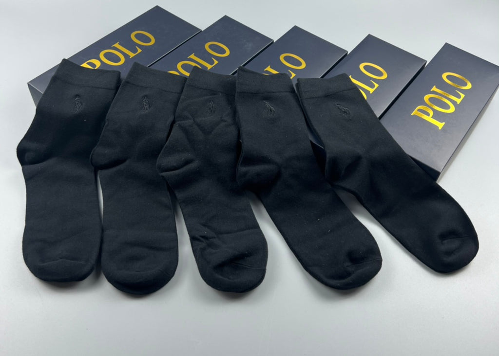 Polo Ralph Lauren Small Polo-Player Details Crew Socks - 5-Pair Set