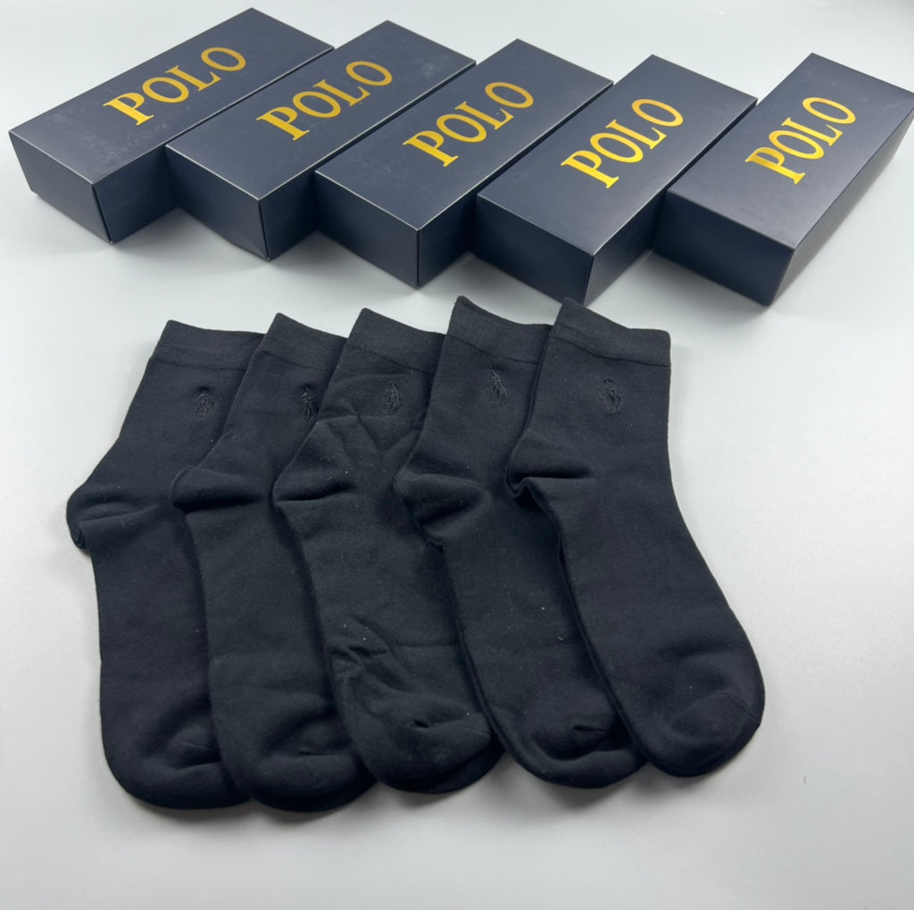 Polo Ralph Lauren Small Polo-Player Details Crew Socks - 5-Pair Set