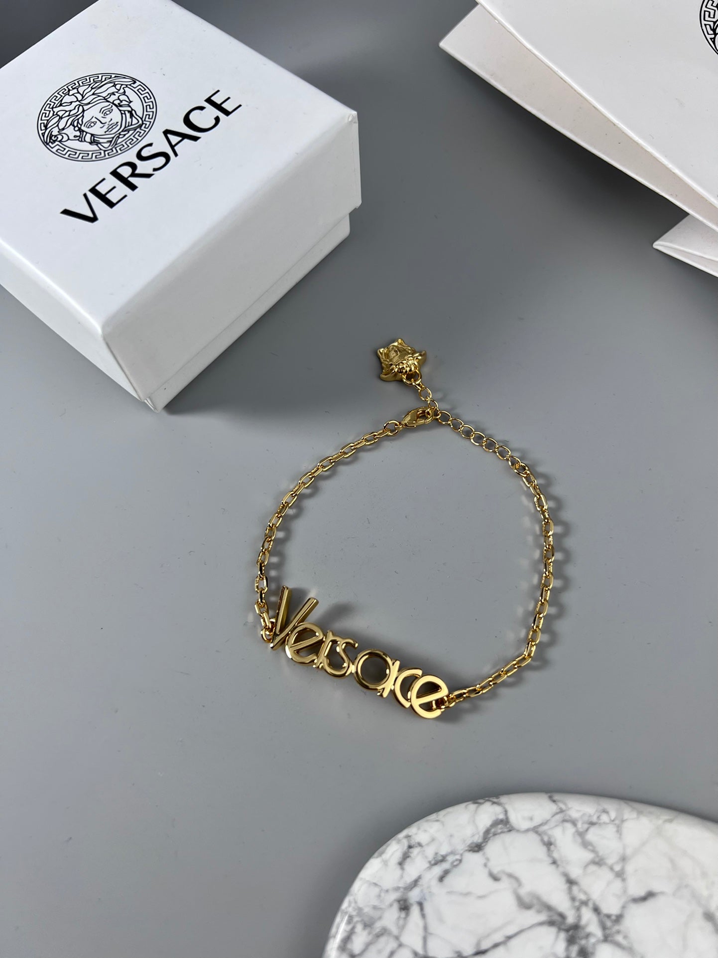 Statement Emblem Statement Bracelet in Polished Metal-Tone – Design 01 main product view