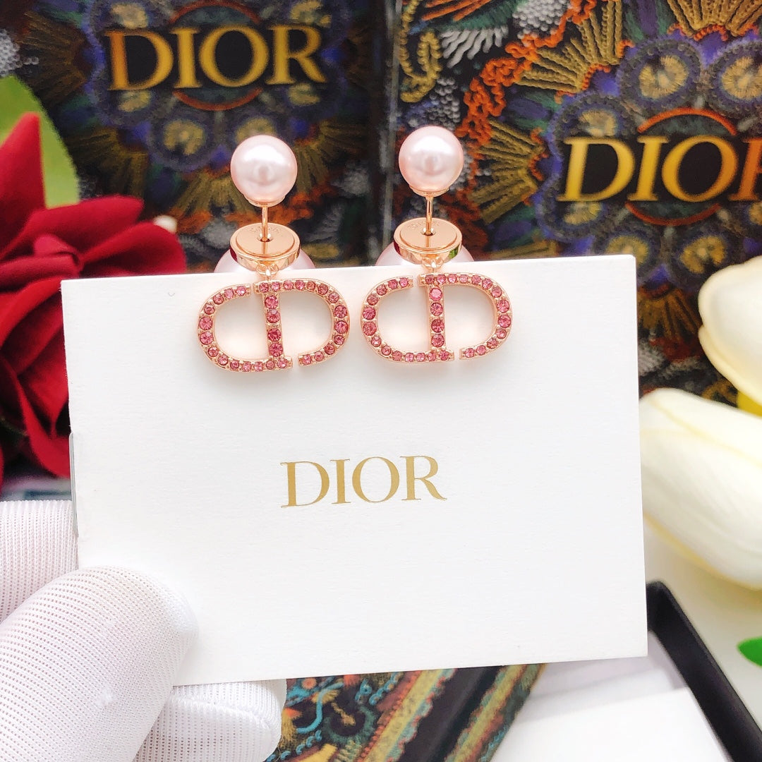Floral Motif Jewelry Accessory in Rose-Gold-Tone with Crystal-Style Accents close-up detail