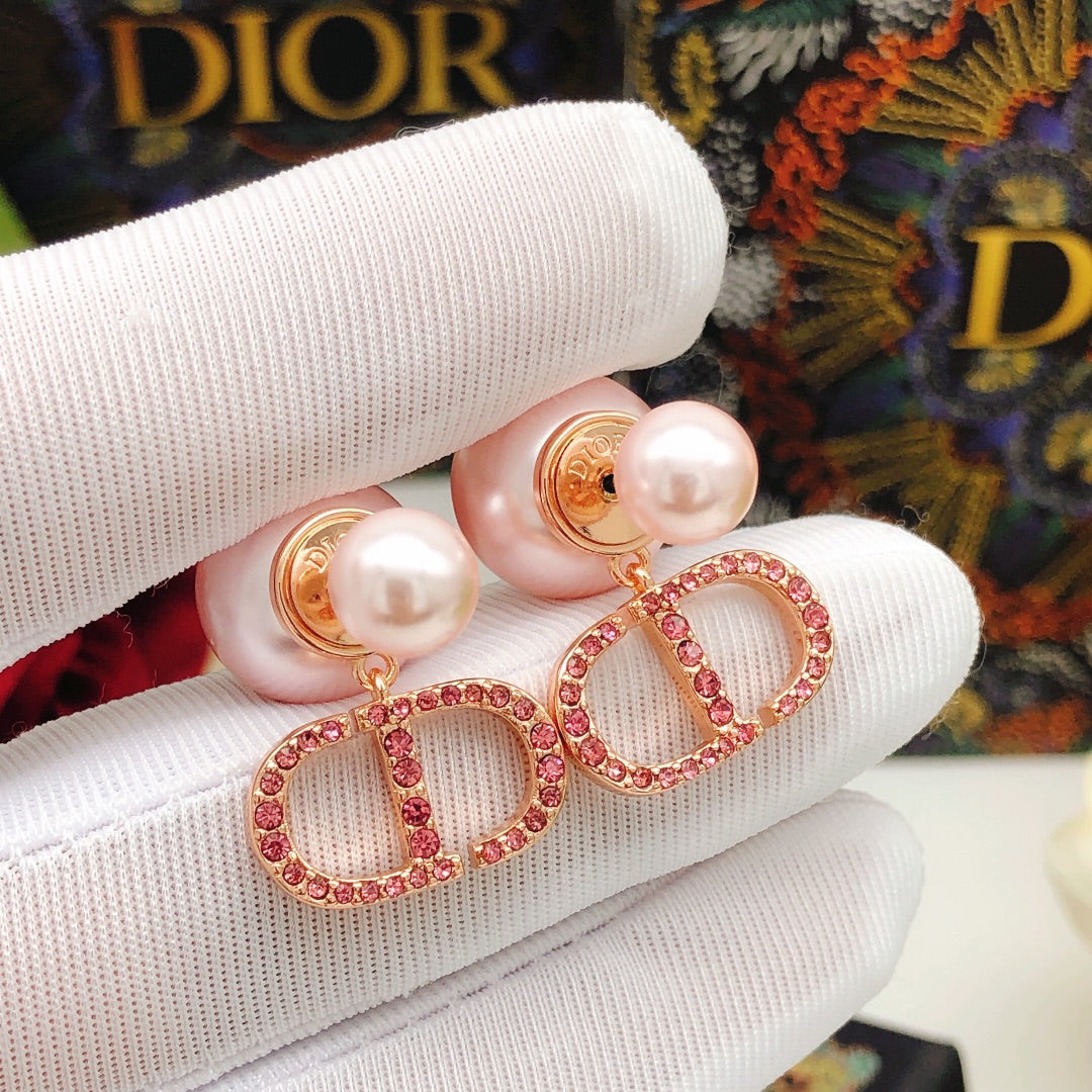 Floral Motif Jewelry Accessory in Rose-Gold-Tone with Crystal-Style Accents detail view