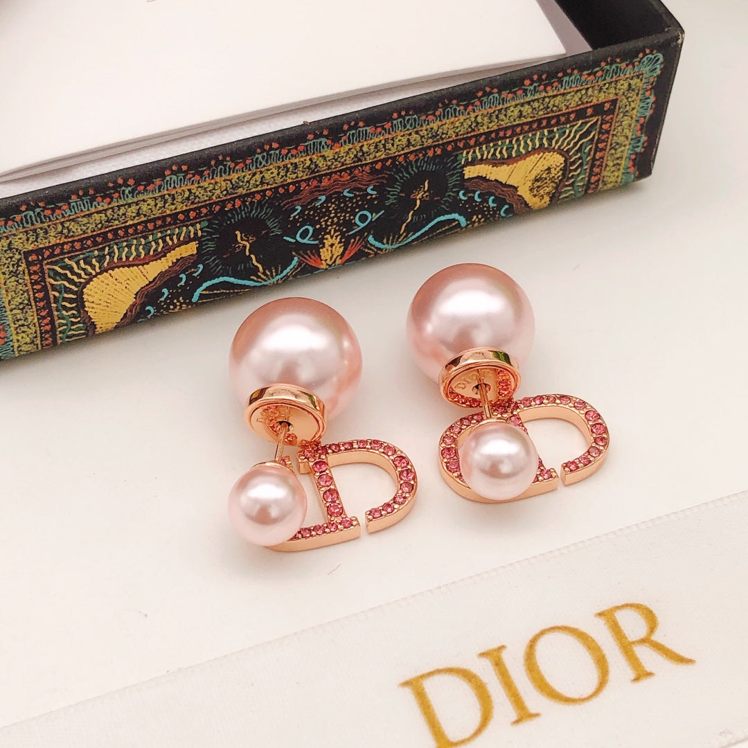 Floral Motif Jewelry Accessory in Rose-Gold-Tone with Crystal-Style Accents front view