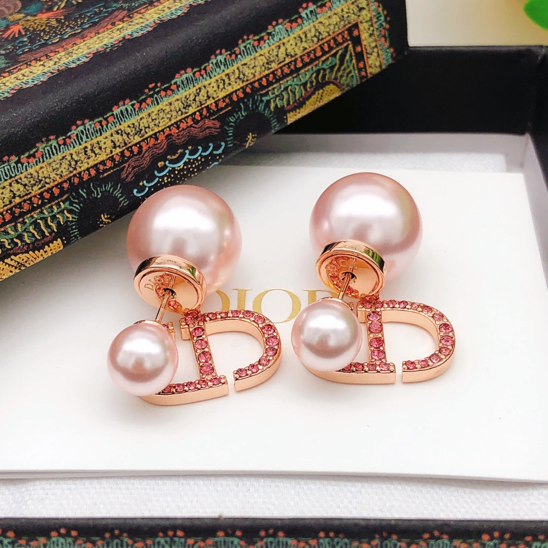Floral Motif Jewelry Accessory in Rose-Gold-Tone with Crystal-Style Accents main product view