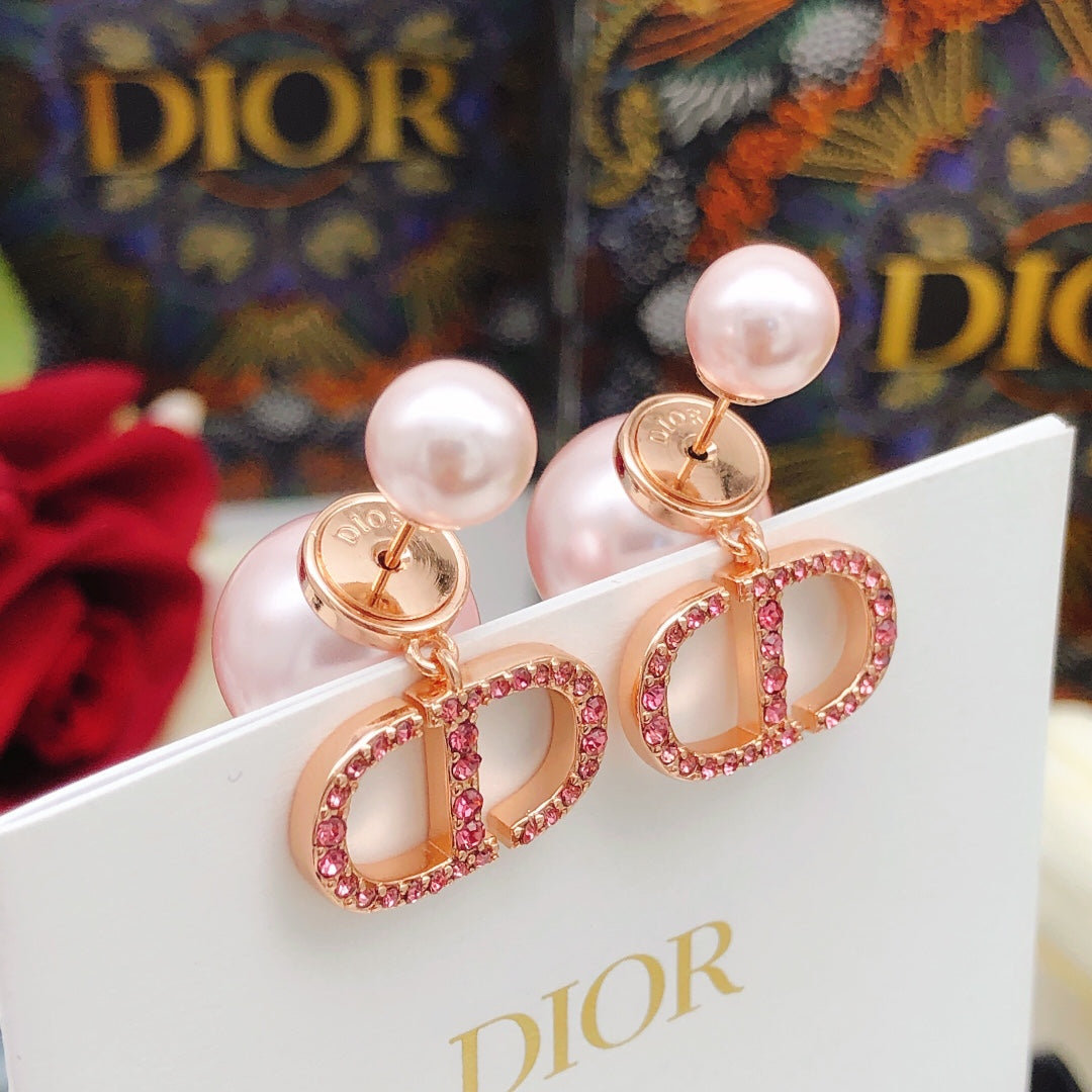 Floral Motif Jewelry Accessory in Rose-Gold-Tone with Crystal-Style Accents styled view