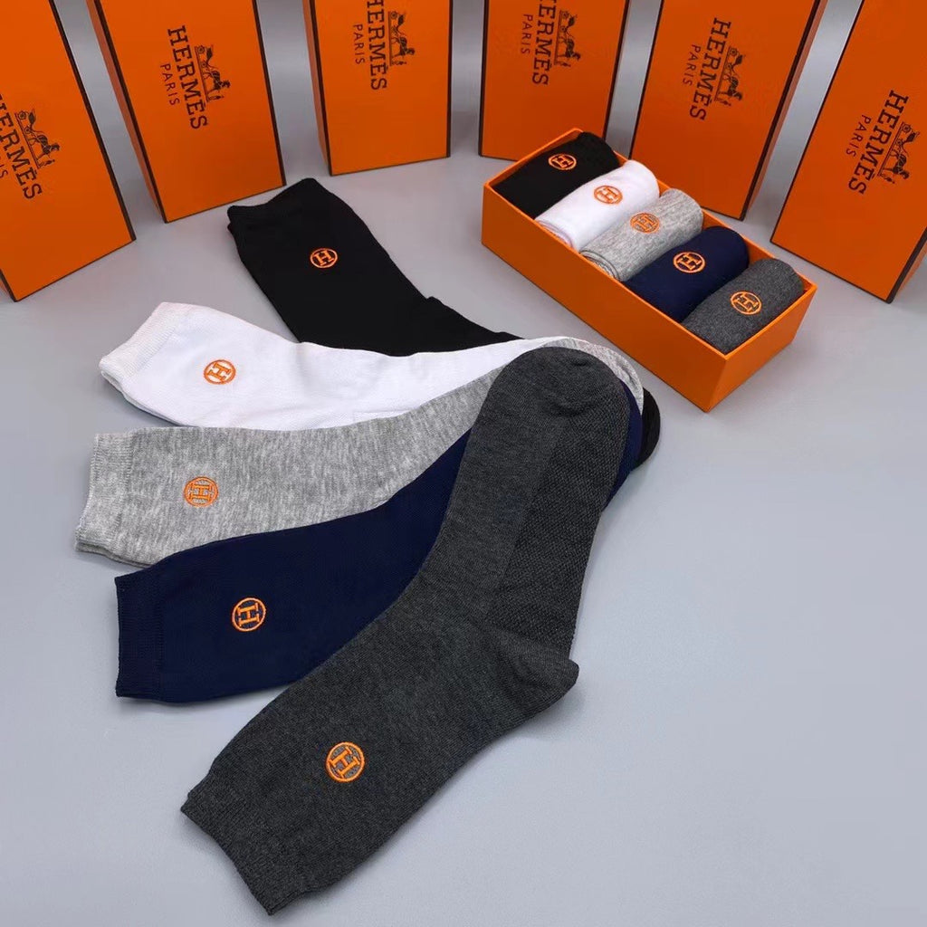 Hermes Crew Socks