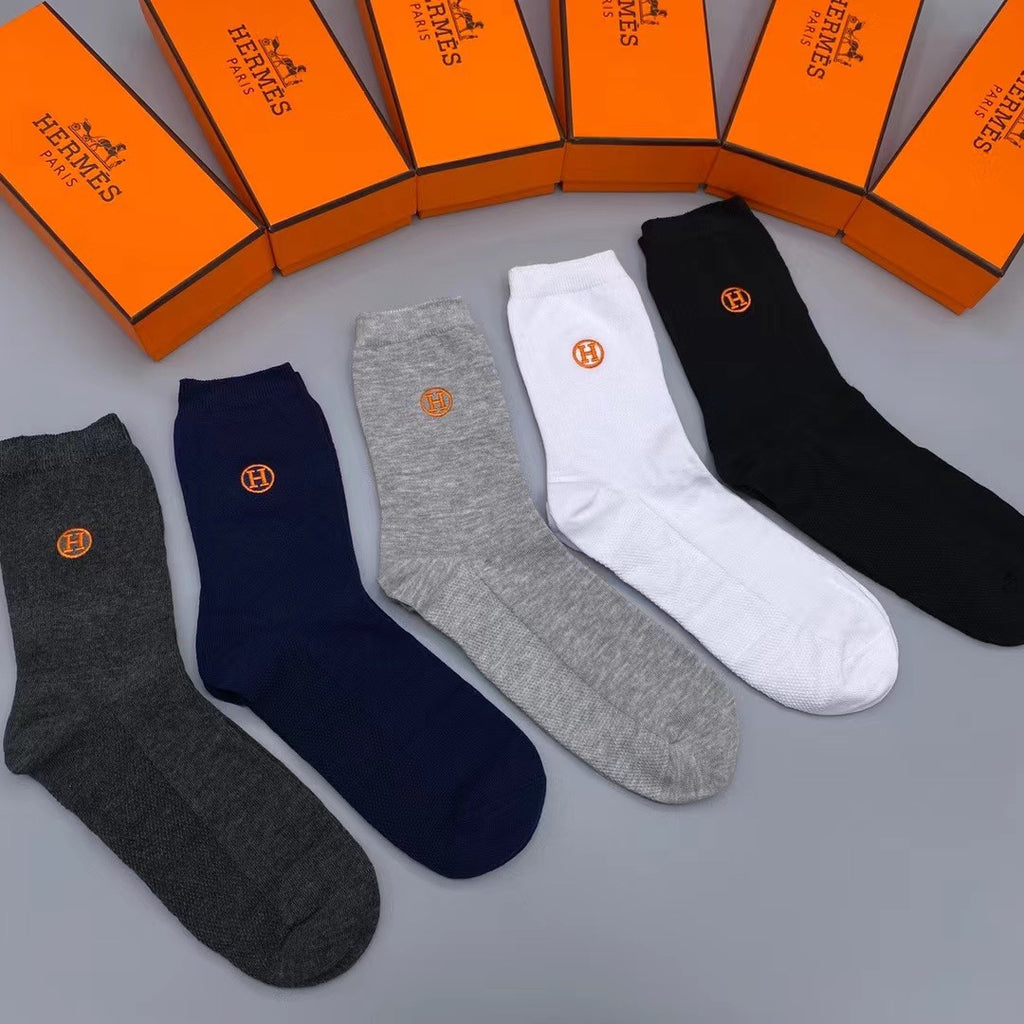 Hermes Crew Socks