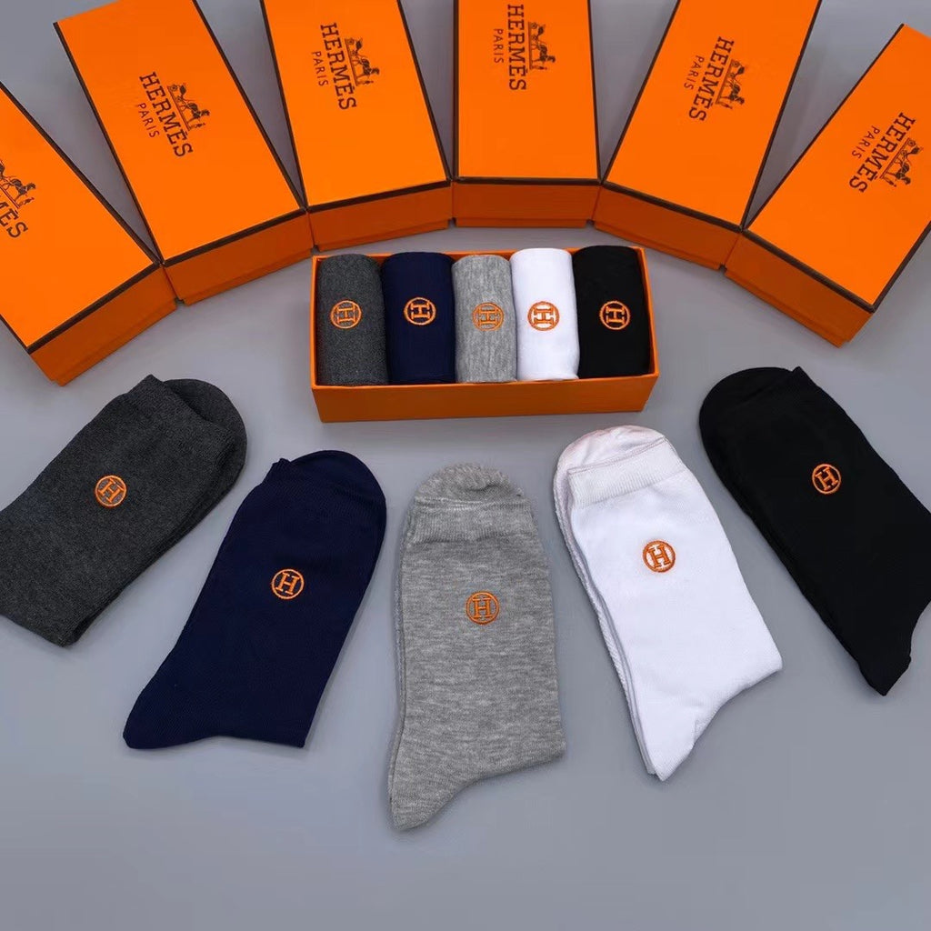 Hermes Crew Socks