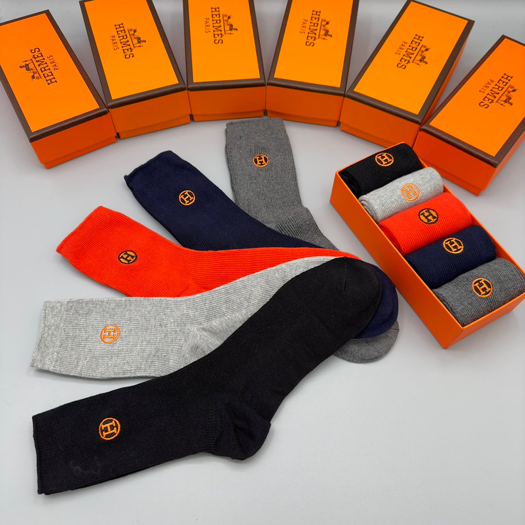 Hermes Crew Socks
