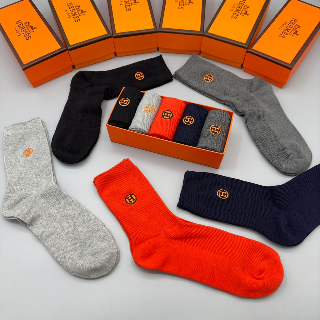 Hermes Crew Socks