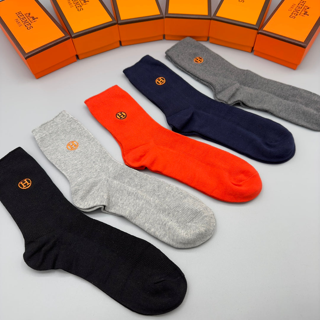 Hermes Crew Socks