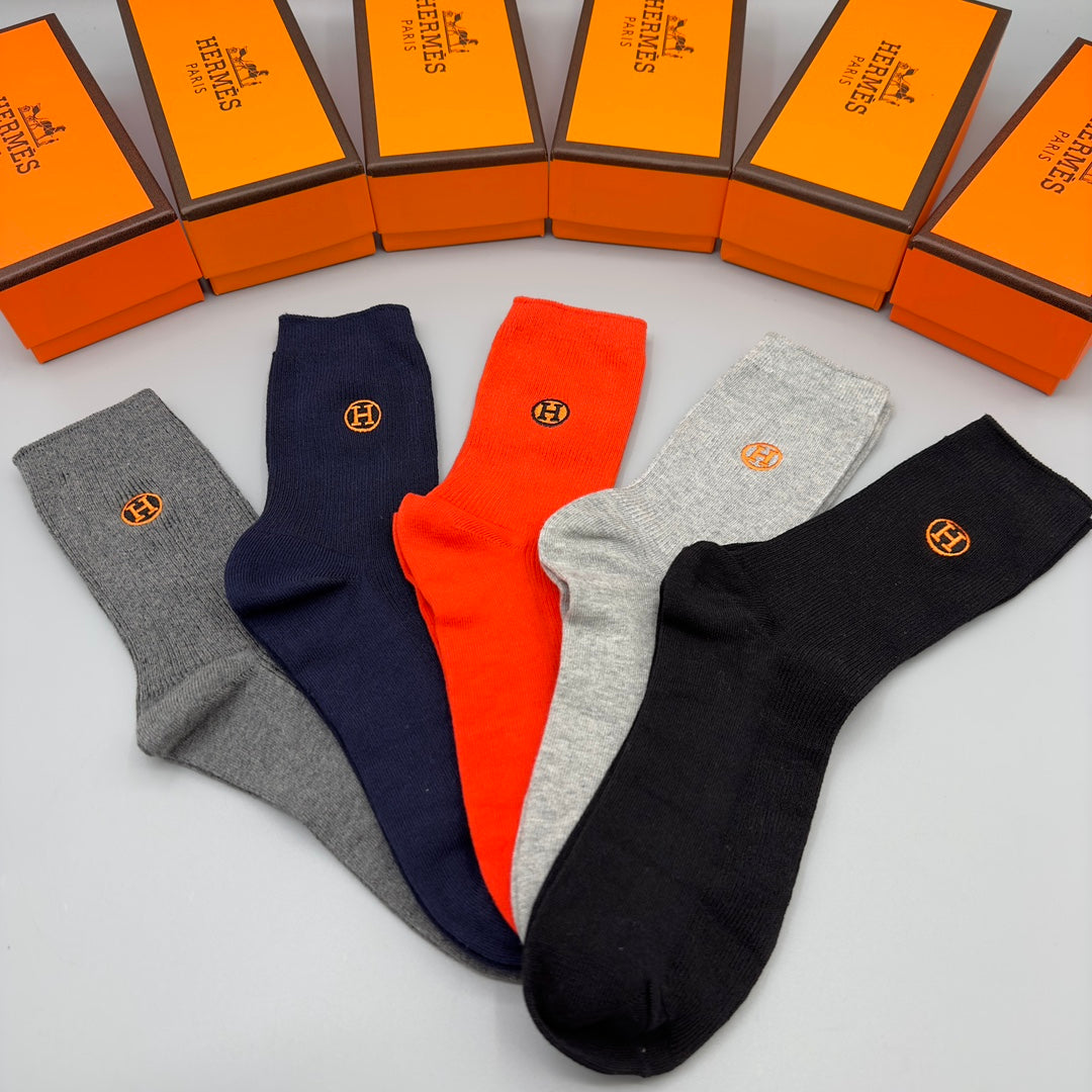 Hermes Crew Socks