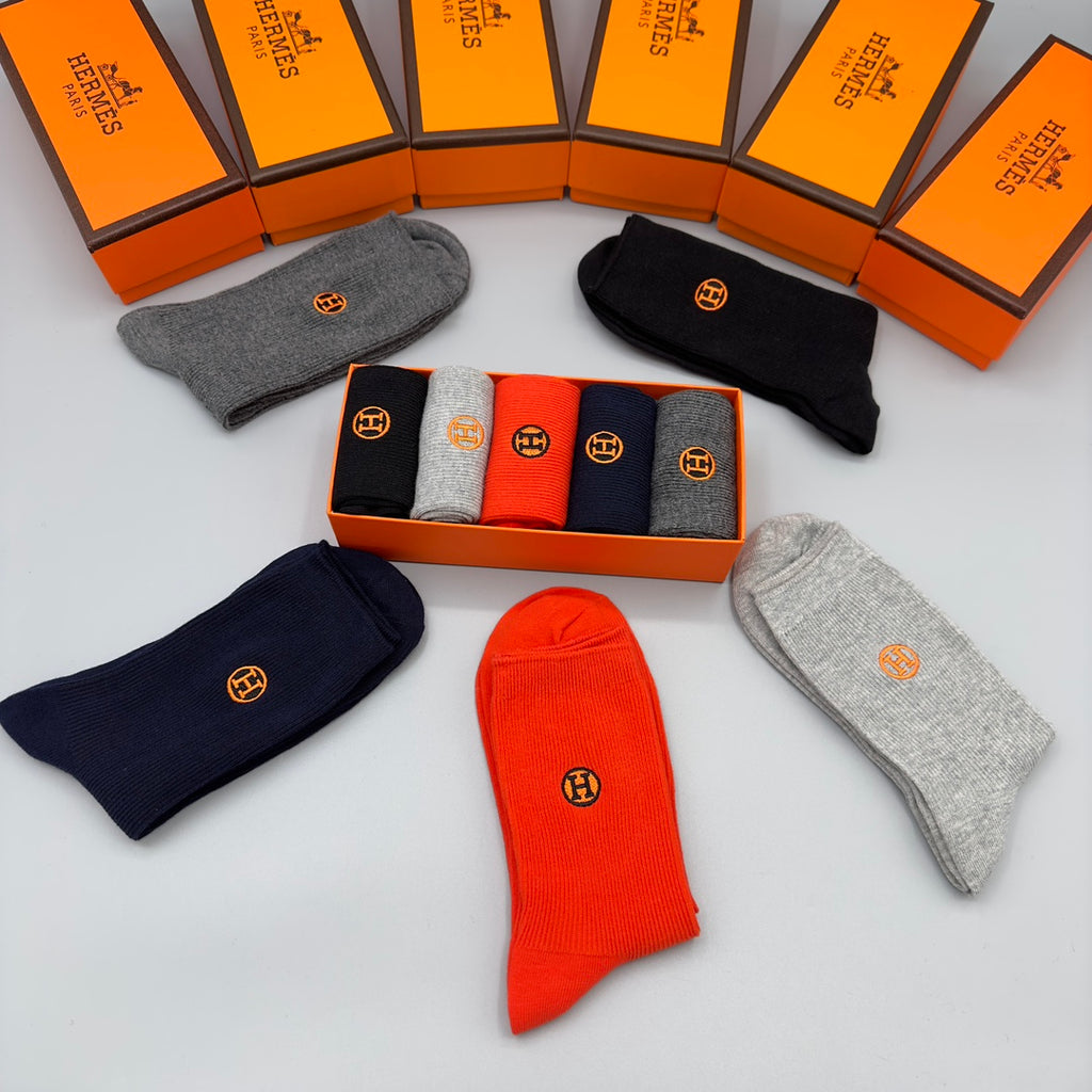 Hermes Crew Socks