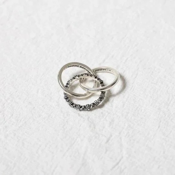 Gothic Emblem Statement Ring in Antique Silver-Tone main product view