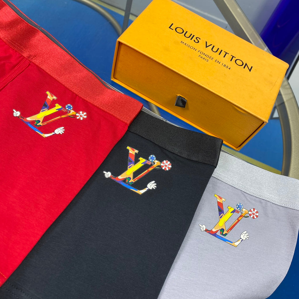 Louis Vuitton Cotton Men's Boxer Briefs - 3-Piece Box