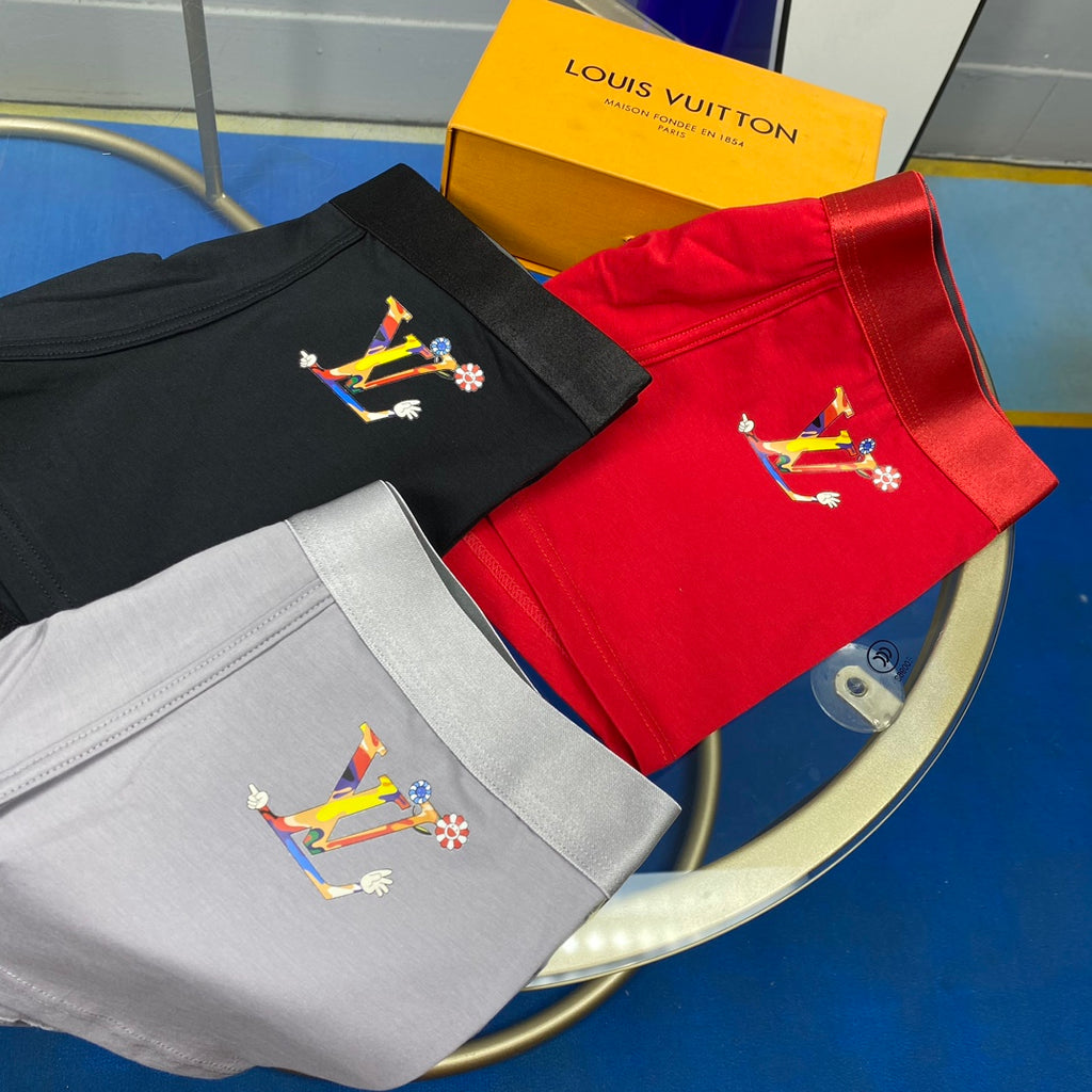 Louis Vuitton Cotton Men's Boxer Briefs - 3-Piece Box