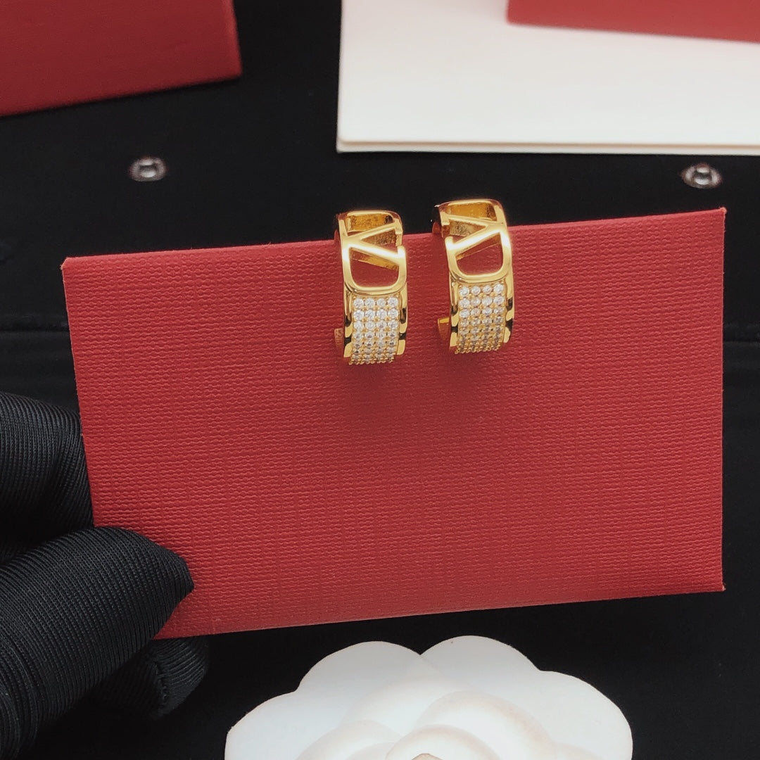 Moon Drop Earrings in Gold-Tone – Design 01 main product view