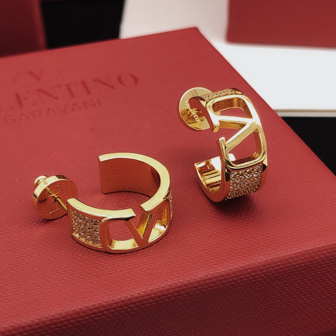 Moon Drop Earrings in Gold-Tone – Design 01 main product view