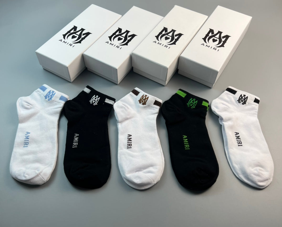 Cotton Short Socks - 5-Pair Pack