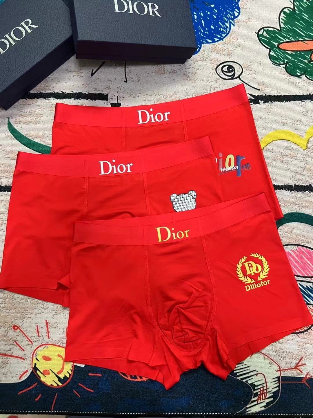 Dior Modal Men's Boxer Briefs - 3-Piece Box