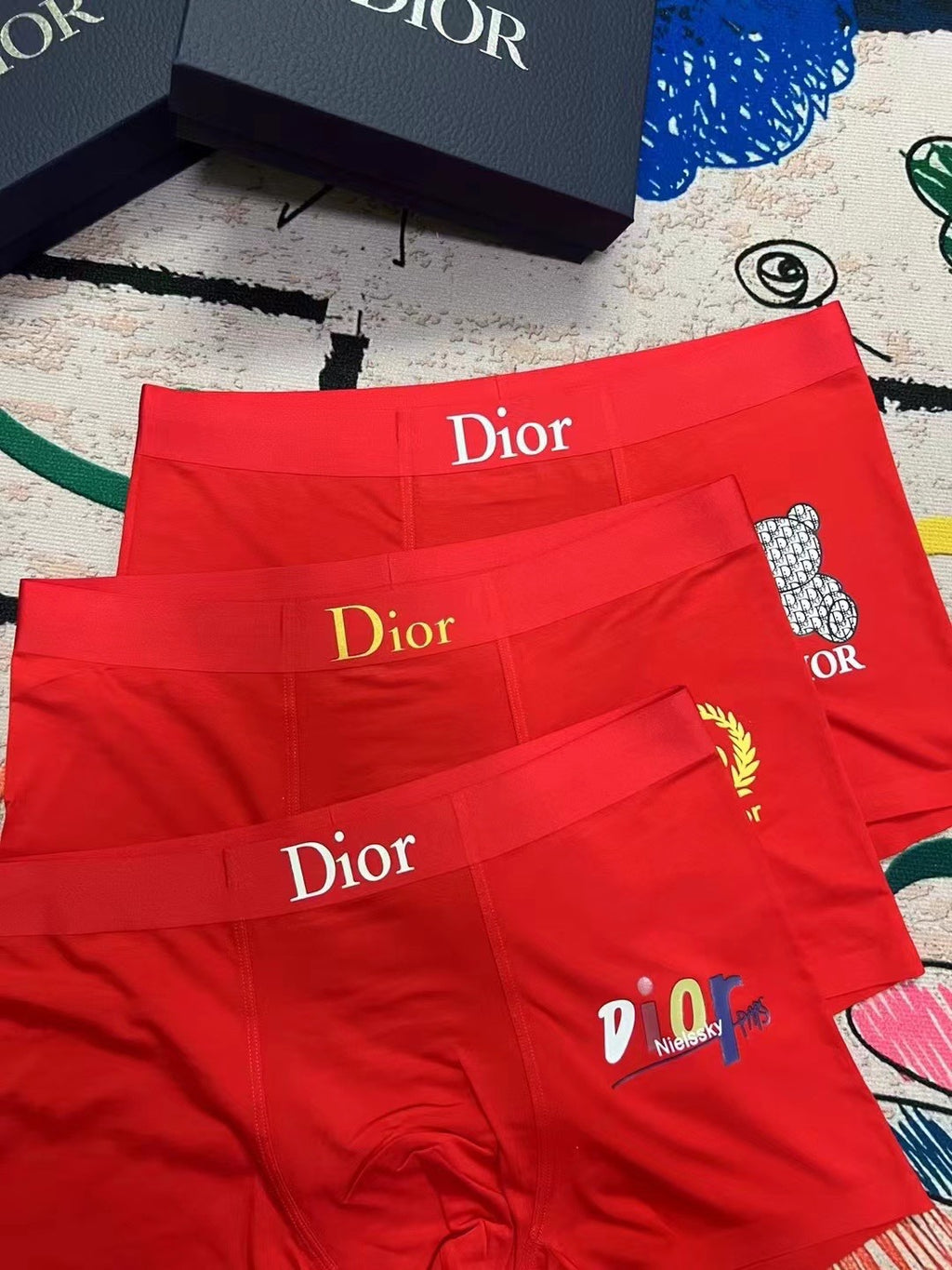 Dior Modal Men's Boxer Briefs - 3-Piece Box