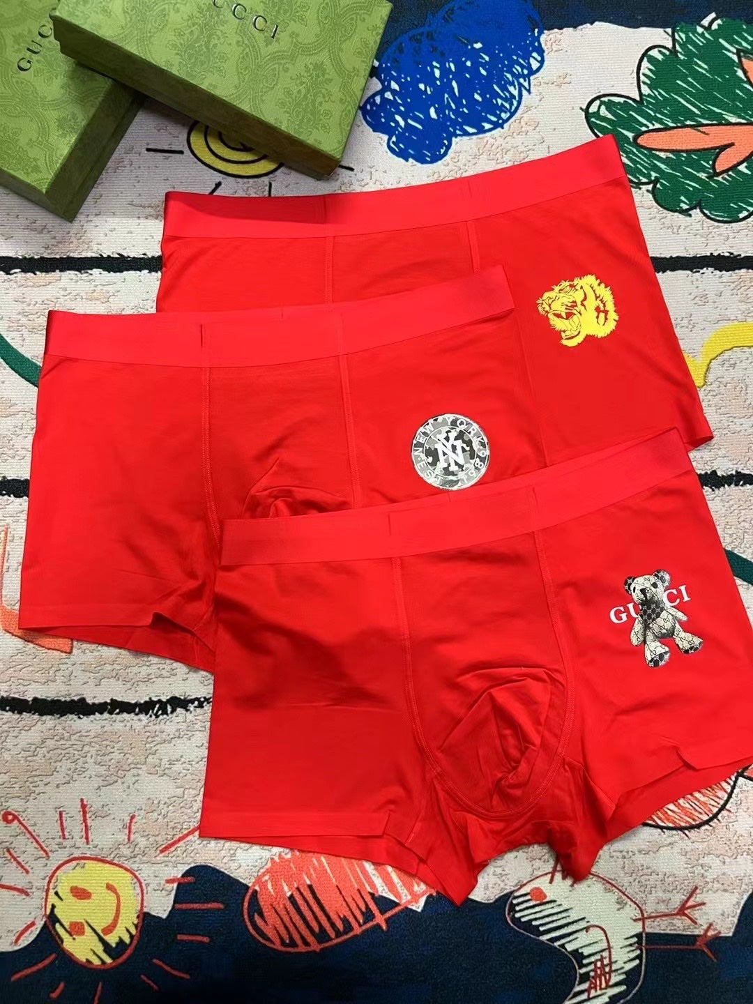 Gucci Modal Men's Boxer Briefs - 3-Piece Box