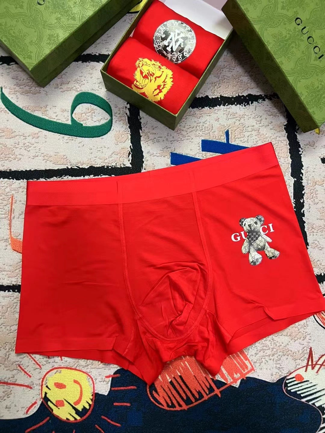 Gucci Modal Men's Boxer Briefs - 3-Piece Box