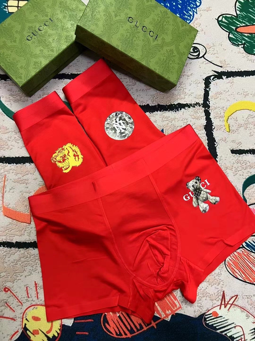 Gucci Modal Men's Boxer Briefs - 3-Piece Box
