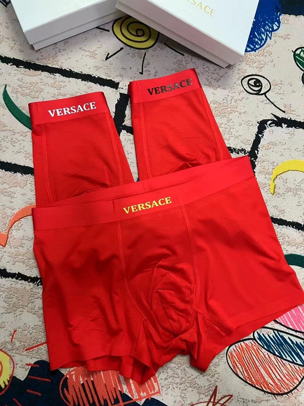 Versace Modal Men's Boxer Briefs - 3-Piece Box