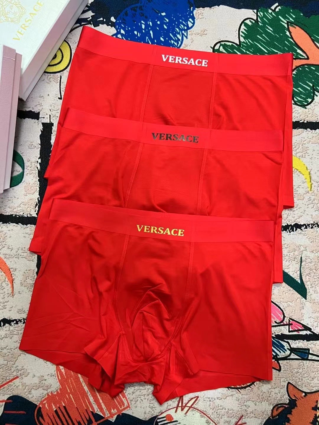 Versace Modal Men's Boxer Briefs - 3-Piece Box