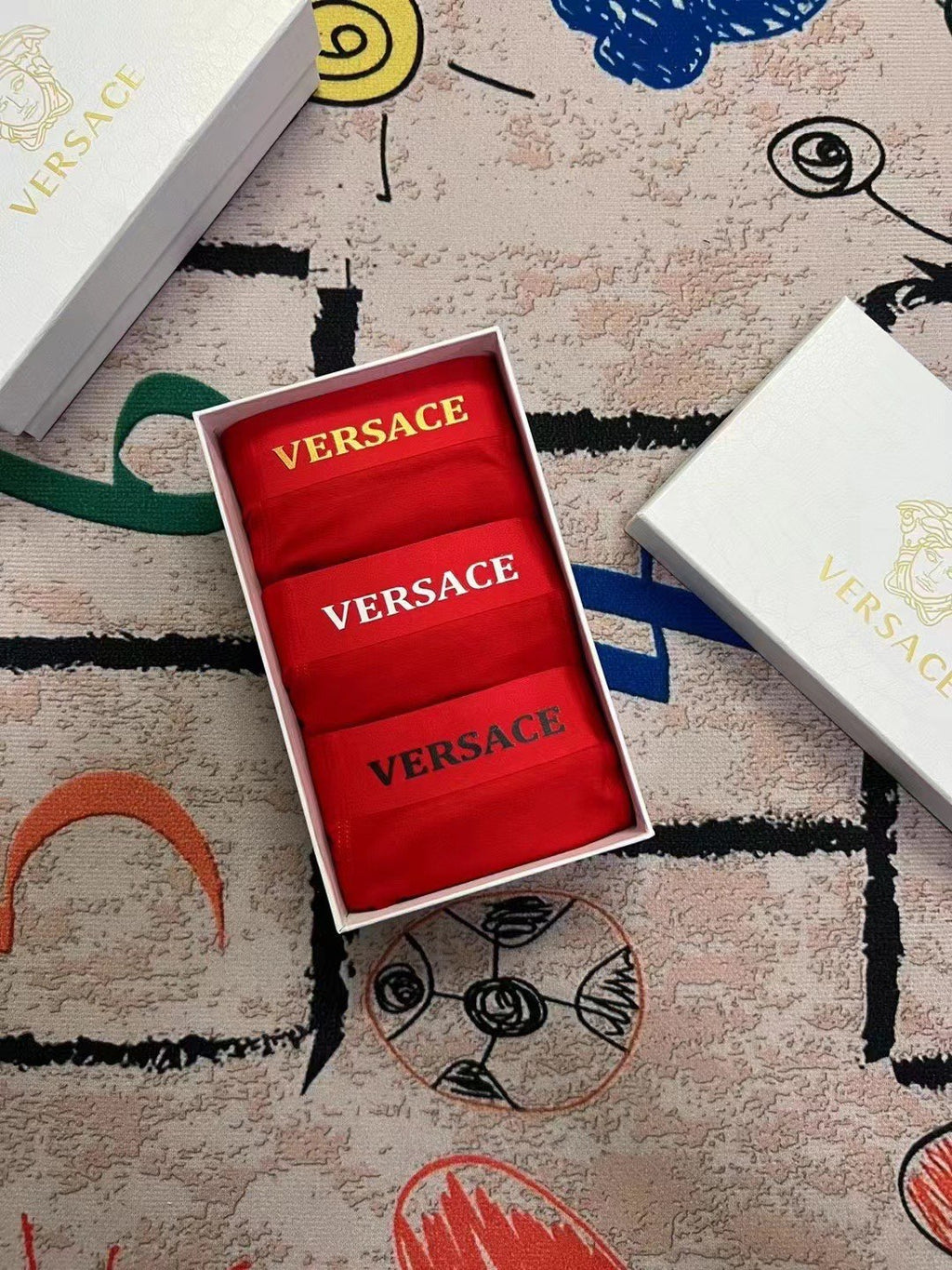 Versace Modal Men's Boxer Briefs - 3-Piece Box