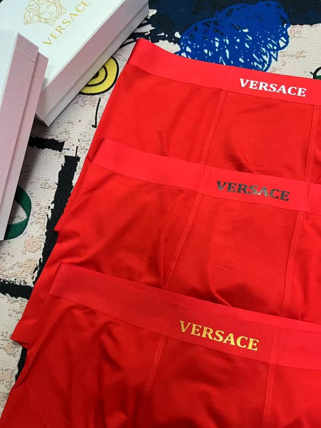 Versace Modal Men's Boxer Briefs - 3-Piece Box