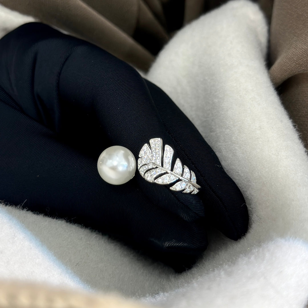 Pearl Statement Ring in Gold-Tone main product view