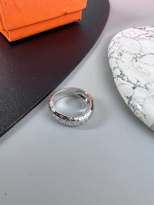 Horse Statement Ring in Polished Metal-Tone – Design 001 main product view