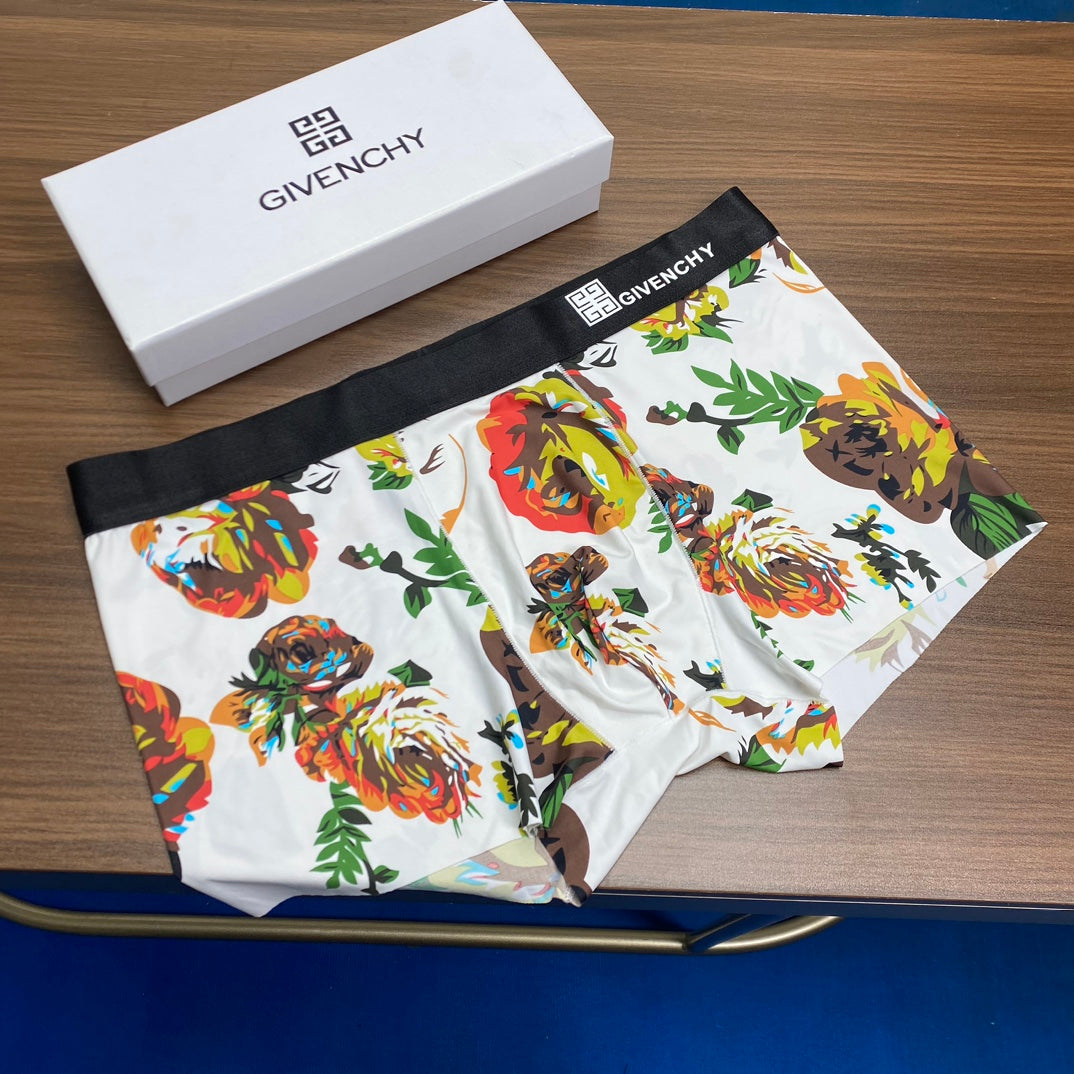Givenchy Floral Boxer Briefs In Three Distinct Print Men's Boxer Briefs - 3-Piece Box