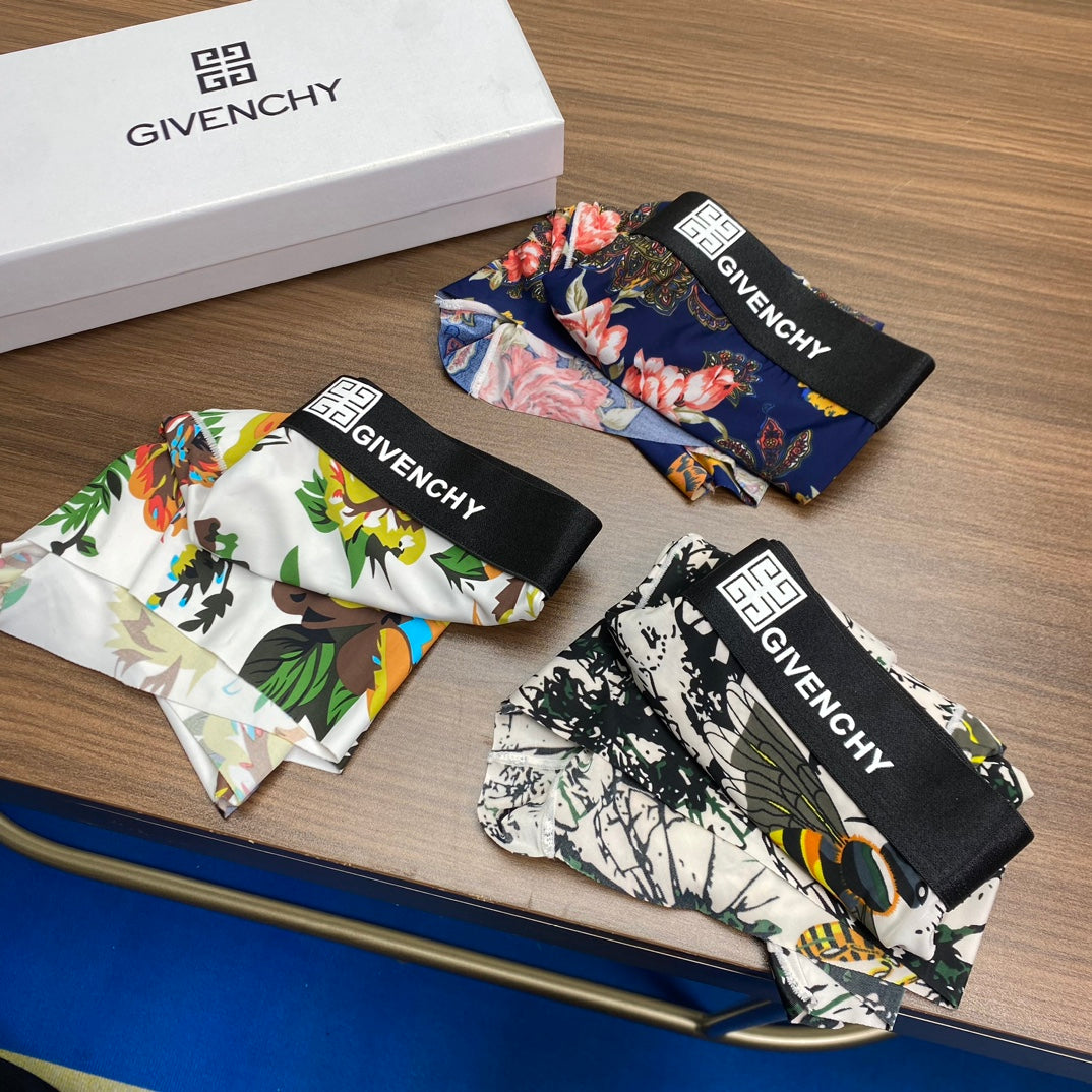 Givenchy Colourful Floral Prints Men's Boxer Briefs - 3-Piece Box
