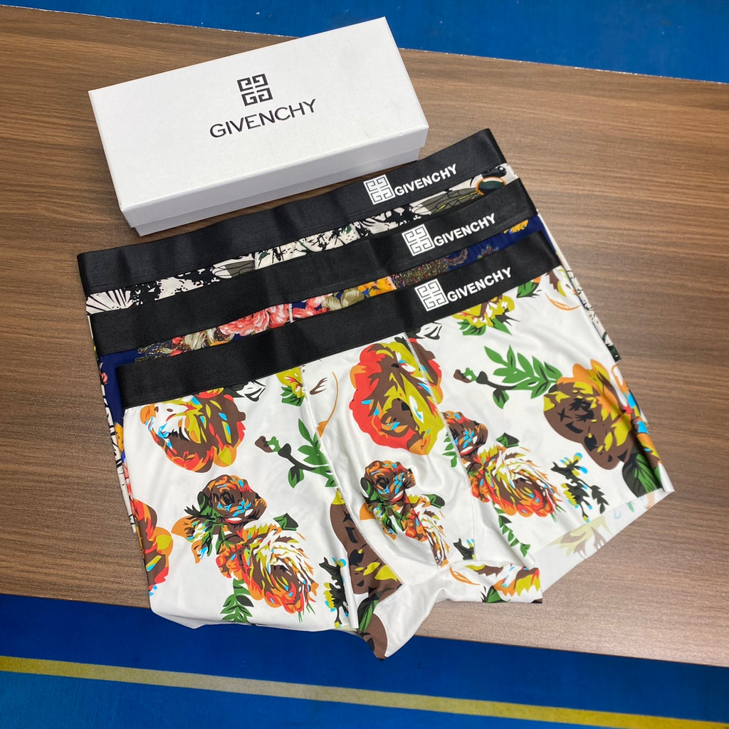 Givenchy Colourful Floral Prints Men's Boxer Briefs - 3-Piece Box