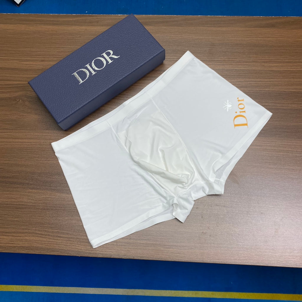 Dior Large Contrast Wordmarks Men's Boxer Briefs - 3-Piece Box
