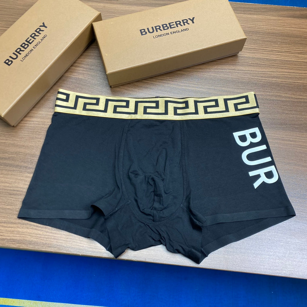 Burberry Bold Lettering Men's Trunk Underwear - 3-Piece Box
